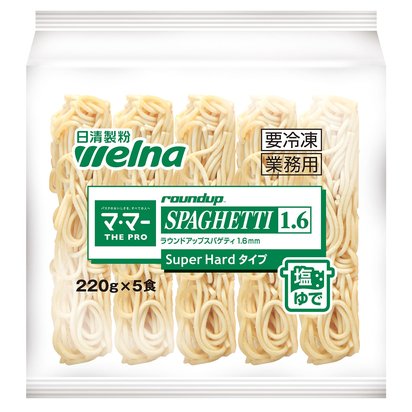 マ･マー THE PRO ラウンドアップスパゲティ Super Hardタイプ 1.6mm《塩ゆで》　220g